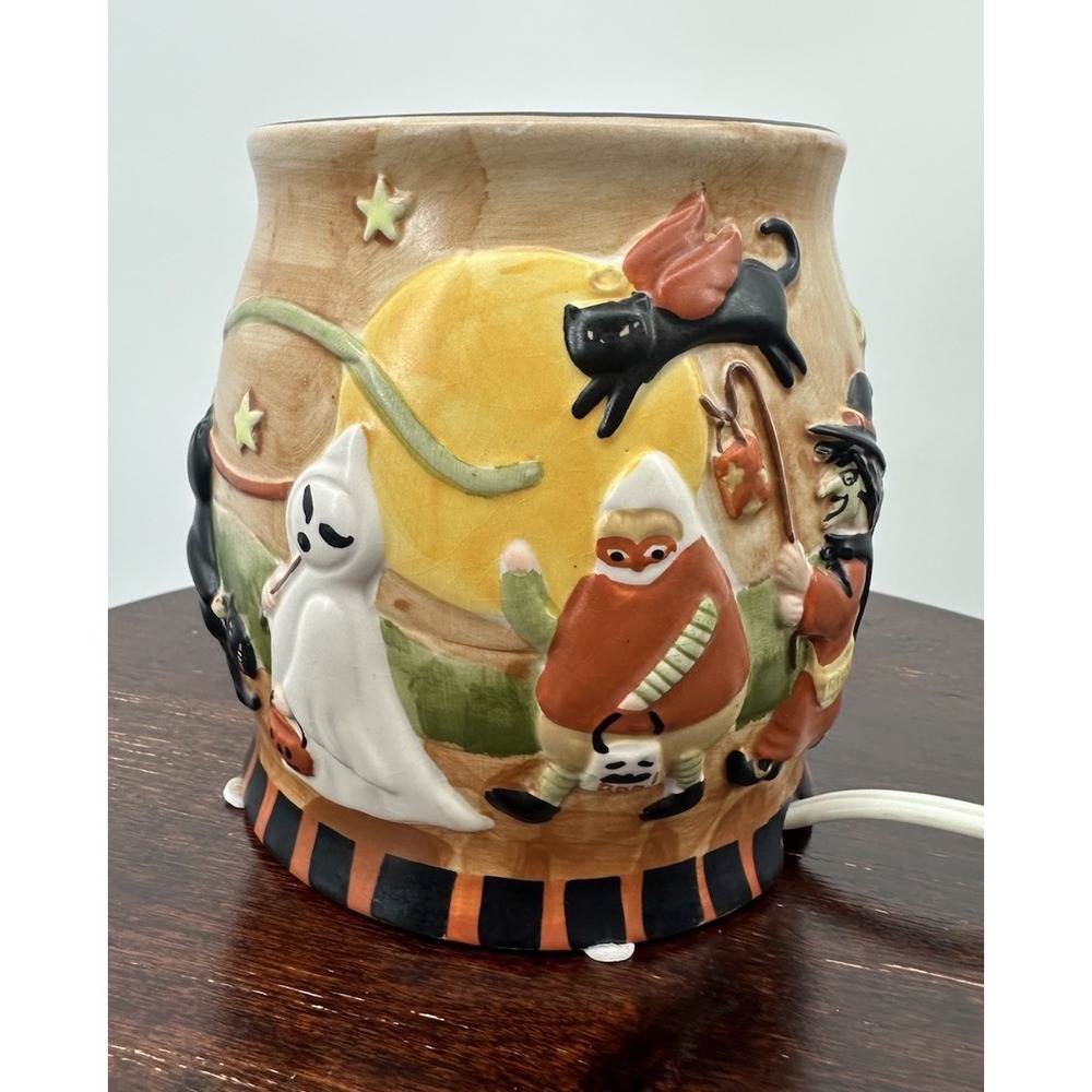 Rare Yankee Candle Halloween Kids Ceramic  Plug In Wax Warmer READ Missing Dish - Picture 5 of 7